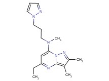 5-ethyl-N,2,3-trimethyl-N-[3-(1H-pyrazol-1-yl)propyl]pyrazolo[1,5-a]pyrimidin-7-amine
