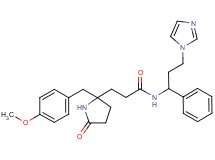 N-[3-(1H-imidazol-1-yl)-1-phenylpropyl]-3-[2-(4-methoxybenzyl)-5-oxo-2-pyrrolidinyl]propanamide
