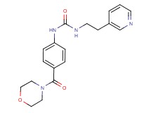 N-[4-(morpholin-4-ylcarbonyl)phenyl]-N'-(2-pyridin-3-ylethyl)urea