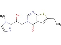 6-ethyl-3-[2-hydroxy-2-(1-methyl-1H-imidazol-2-yl)ethyl]thieno[2,3-d]pyrimidin-4(3H)-one