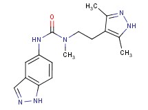 N-[2-(3,5-dimethyl-1H-pyrazol-4-yl)ethyl]-N'-1H-indazol-5-yl-N-methylurea