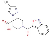 1-(2,1-benzisoxazol-3-ylcarbonyl)-4-(4-methyl-1H-pyrazol-1-yl)piperidine-4-carboxylic acid