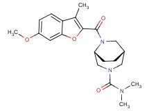 (1R*,5R*)-6-[(6-methoxy-3-methyl-1-benzofuran-2-yl)carbonyl]-N,N-dimethyl-3,6-diazabicyclo[3.2.2]nonane-3-carboxamide