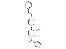 (3R*,4R*)-1-(3-furoyl)-4-[4-(2-phenylethyl)-1-piperazinyl]-3-piperidinol