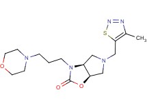(3aS*,6aR*)-5-[(4-methyl-1,2,3-thiadiazol-5-yl)methyl]-3-(3-morpholin-4-ylpropyl)hexahydro-2H-pyrrolo[3,4-d][1,3]oxazol-2-one