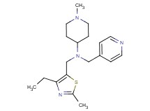 N-[(4-ethyl-2-methyl-1,3-thiazol-5-yl)methyl]-1-methyl-N-(4-pyridinylmethyl)-4-piperidinamine