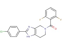 2-(4-chlorophenyl)-5-(2,6-difluorobenzoyl)-4,5,6,7-tetrahydro-1H-imidazo[4,5-c]pyridine