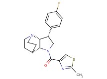 (3R*,3aR*,7aR*)-3-(4-fluorophenyl)-1-[(2-methyl-1,3-thiazol-4-yl)carbonyl]octahydro-4,7-ethanopyrrolo[3,2-b]pyridine