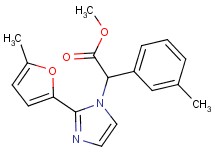 methyl [2-(5-methyl-2-furyl)-1H-imidazol-1-yl](3-methylphenyl)acetate
