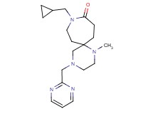 9-(cyclopropylmethyl)-1-methyl-4-(pyrimidin-2-ylmethyl)-1,4,9-triazaspiro[5.6]dodecan-10-one