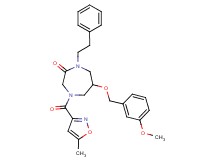 6-[(3-methoxybenzyl)oxy]-4-[(5-methyl-3-isoxazolyl)carbonyl]-1-(2-phenylethyl)-1,4-diazepan-2-one