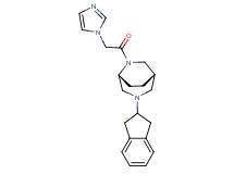 (1S*,5R*)-3-(2,3-dihydro-1H-inden-2-yl)-6-(1H-imidazol-1-ylacetyl)-3,6-diazabicyclo[3.2.2]nonane