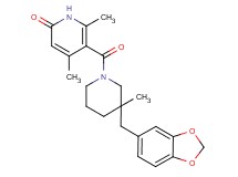 5-{[3-(1,3-benzodioxol-5-ylmethyl)-3-methylpiperidin-1-yl]carbonyl}-4,6-dimethylpyridin-2(1H)-one