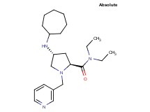 (4R)-4-(cycloheptylamino)-N,N-diethyl-1-(3-pyridinylmethyl)-L-prolinamide
