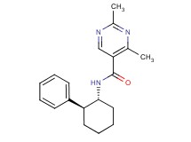2,4-dimethyl-N-[(1R*,2S*)-2-phenylcyclohexyl]pyrimidine-5-carboxamide
