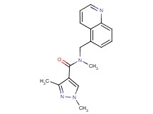 N,1,3-trimethyl-N-(5-quinolinylmethyl)-1H-pyrazole-4-carboxamide
