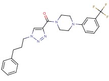 1-{[1-(3-phenylpropyl)-1H-1,2,3-triazol-4-yl]carbonyl}-4-[3-(trifluoromethyl)phenyl]piperazine
