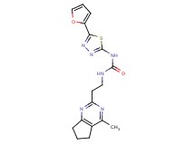 N-[5-(2-furyl)-1,3,4-thiadiazol-2-yl]-N'-[2-(4-methyl-6,7-dihydro-5H-cyclopenta[d]pyrimidin-2-yl)ethyl]urea
