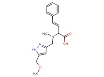 (3E)-2-[{[5-(methoxymethyl)-1H-pyrazol-3-yl]methyl}(methyl)amino]-4-phenylbut-3-enoic acid