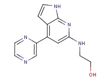 2-[(4-pyrazin-2-yl-1H-pyrrolo[2,3-b]pyridin-6-yl)amino]ethanol