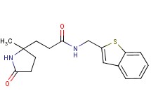 N-(1-benzothien-2-ylmethyl)-3-(2-methyl-5-oxo-2-pyrrolidinyl)propanamide