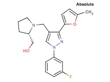 ((2S)-1-{[1-(3-fluorophenyl)-3-(5-methyl-2-furyl)-1H-pyrazol-4-yl]methyl}-2-pyrrolidinyl)methanol