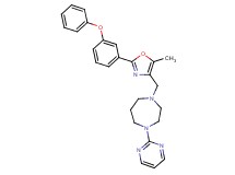 1-{[5-methyl-2-(3-phenoxyphenyl)-1,3-oxazol-4-yl]methyl}-4-(2-pyrimidinyl)-1,4-diazepane