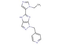5-(1-ethyl-1H-imidazol-5-yl)-1-(4-pyridinylmethyl)-1,4-dihydroimidazo[4,5-c]pyrazole