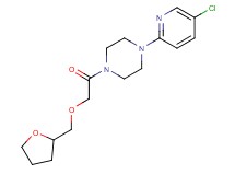 1-(5-chloro-2-pyridinyl)-4-[(tetrahydro-2-furanylmethoxy)acetyl]piperazine