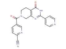 5-[(4-oxo-2-pyridin-4-yl-4,5,6,8-tetrahydropyrido[3,4-d]pyrimidin-7(3H)-yl)carbonyl]pyridine-2-carbonitrile