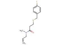 N-allyl-3-[(4-fluorobenzyl)thio]-N-methylpropanamide