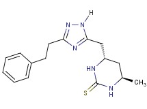 (4R*,6S*)-4-methyl-6-{[3-(2-phenylethyl)-1H-1,2,4-triazol-5-yl]methyl}tetrahydropyrimidine-2(1H)-thione