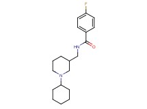 N-[(1-cyclohexyl-3-piperidinyl)methyl]-4-fluorobenzamide