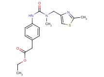 ethyl {4-[({methyl[(2-methyl-1,3-thiazol-4-yl)methyl]amino}carbonyl)amino]phenyl}acetate