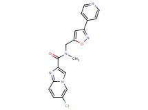 6-chloro-N-methyl-N-{[3-(4-pyridinyl)-5-isoxazolyl]methyl}imidazo[1,2-a]pyridine-2-carboxamide