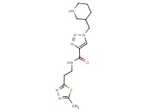 N-[2-(5-methyl-1,3,4-thiadiazol-2-yl)ethyl]-1-(piperidin-3-ylmethyl)-1H-1,2,3-triazole-4-carboxamide