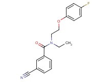 3-cyano-N-ethyl-N-[2-(4-fluorophenoxy)ethyl]benzamide