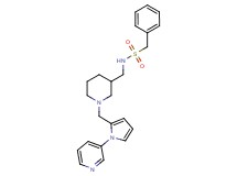 1-phenyl-N-[(1-{[1-(3-pyridinyl)-1H-pyrrol-2-yl]methyl}-3-piperidinyl)methyl]methanesulfonamide