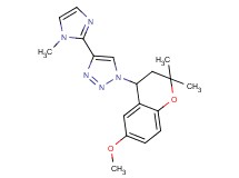1-(6-methoxy-2,2-dimethyl-3,4-dihydro-2H-chromen-4-yl)-4-(1-methyl-1H-imidazol-2-yl)-1H-1,2,3-triazole