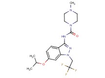 N-[6-isopropoxy-1-(2,2,2-trifluoroethyl)-1H-indazol-3-yl]-4-methylpiperazine-1-carboxamide