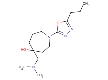 4-[(dimethylamino)methyl]-1-(5-propyl-1,3,4-oxadiazol-2-yl)azepan-4-ol