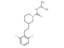 3-[2-(2,6-difluorophenyl)ethyl]-N-isopropyl-1-piperidinecarboxamide