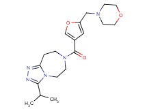 3-isopropyl-7-[5-(4-morpholinylmethyl)-3-furoyl]-6,7,8,9-tetrahydro-5H-[1,2,4]triazolo[4,3-d][1,4]diazepine