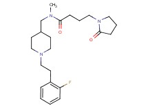 N-({1-[2-(2-fluorophenyl)ethyl]-4-piperidinyl}methyl)-N-methyl-4-(2-oxo-1-pyrrolidinyl)butanamide