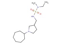 N'-[(1-cycloheptylpyrrolidin-3-yl)methyl]-N-ethyl-N-methylsulfamide