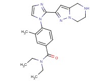 N,N-diethyl-3-methyl-4-[2-(4,5,6,7-tetrahydropyrazolo[1,5-a]pyrazin-2-yl)-1H-imidazol-1-yl]benzamide hydrochloride