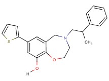 4-(2-phenylpropyl)-7-(2-thienyl)-2,3,4,5-tetrahydro-1,4-benzoxazepin-9-ol