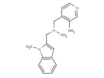 N-methyl-1-(1-methyl-1H-indol-2-yl)-N-[(3-methylpyridin-4-yl)methyl]methanamine