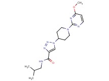 N-isobutyl-1-[1-(4-methoxypyrimidin-2-yl)piperidin-4-yl]-1H-1,2,3-triazole-4-carboxamide