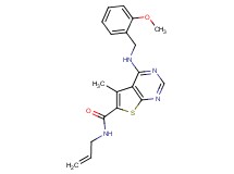 N-allyl-4-[(2-methoxybenzyl)amino]-5-methylthieno[2,3-d]pyrimidine-6-carboxamide